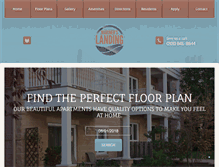 Tablet Screenshot of marinerslandingapts.com